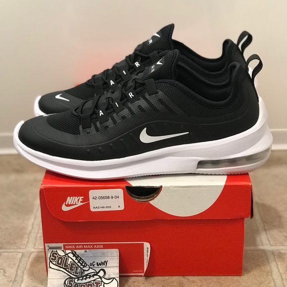 nike air max axis black white red